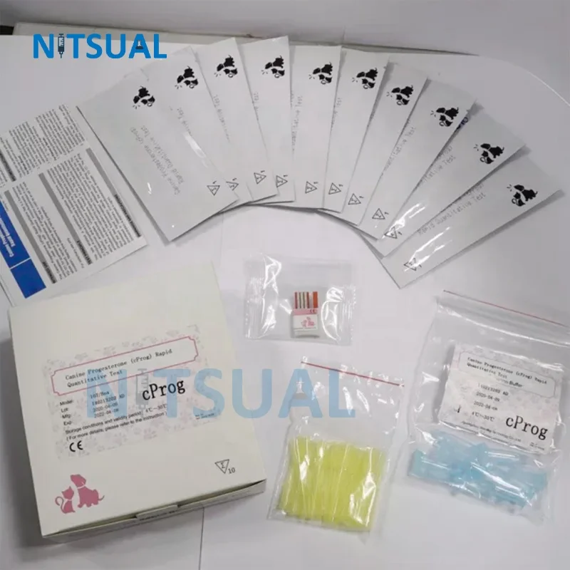 Veterinary Progesterone Test Dog Machine Canine Progesterone (cProg) FIA Rapid Quantitative Test Fine Vet Care
