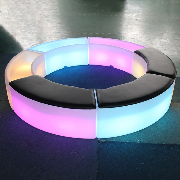 Portable LED Furniture LED Table LED Chairs Light Up Sofa Lounge Bar Sofa bar stool