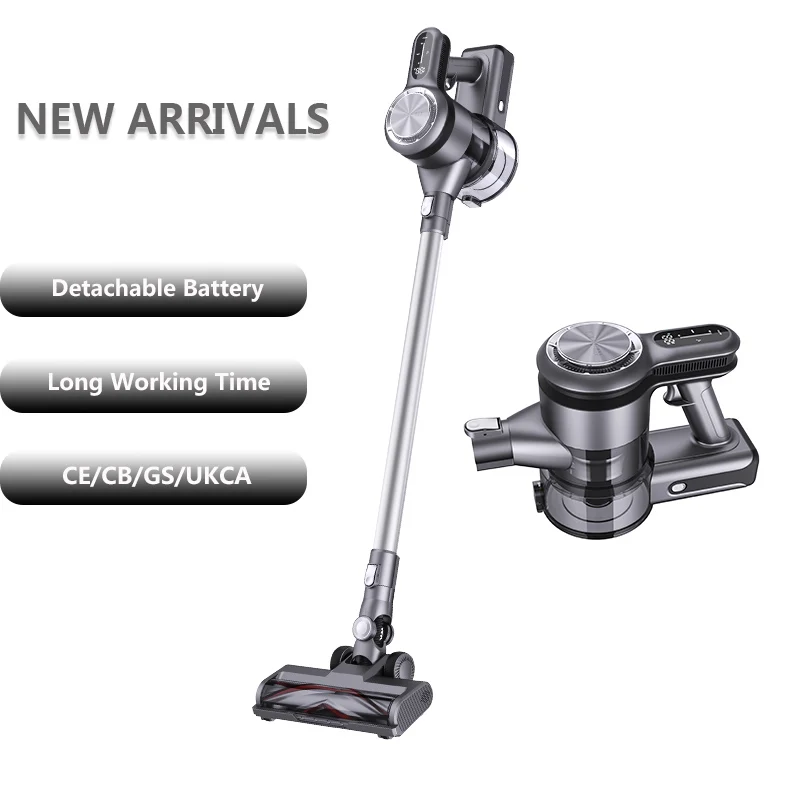 New design 130W Motor Dry Stick Wireless Vaccums Rechargeable Handheld Cordless vacuum cleaner