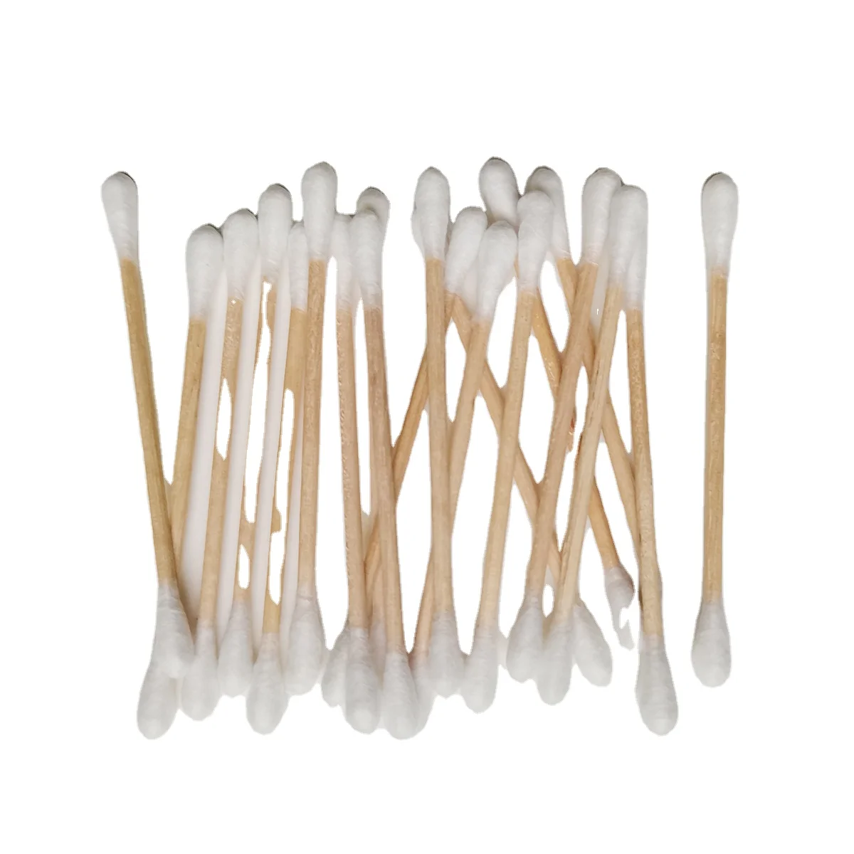 Environmentally friendly bamboo sticks customized cotton ear nasal  buds swabs
