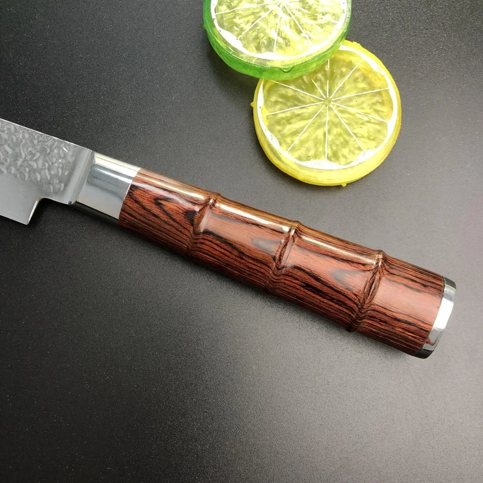Bluefin Tuna Sashimi Knife Damascus Slicing Knife With Pakka Handle