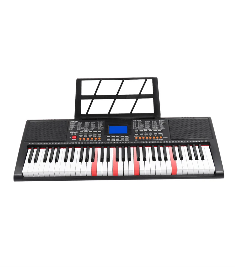 BD Music Musical Instrument LCD Screen Electronic Keyboard With MIDI And MP3 Player Synthesizer Piano Teclado For Kids