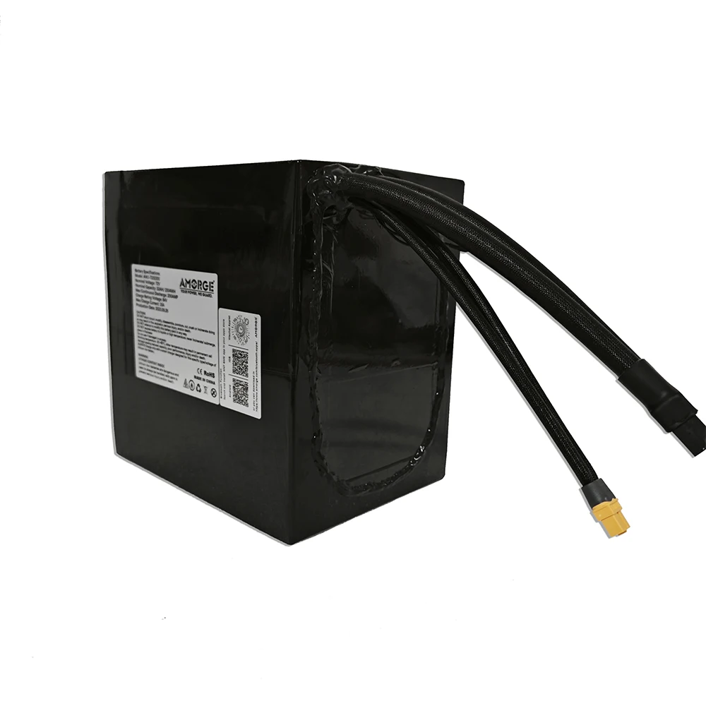 Amorge    72v 24v 150A battery pack  with ANT Bluetooth BMS  Copper Nickel Welding battery holder