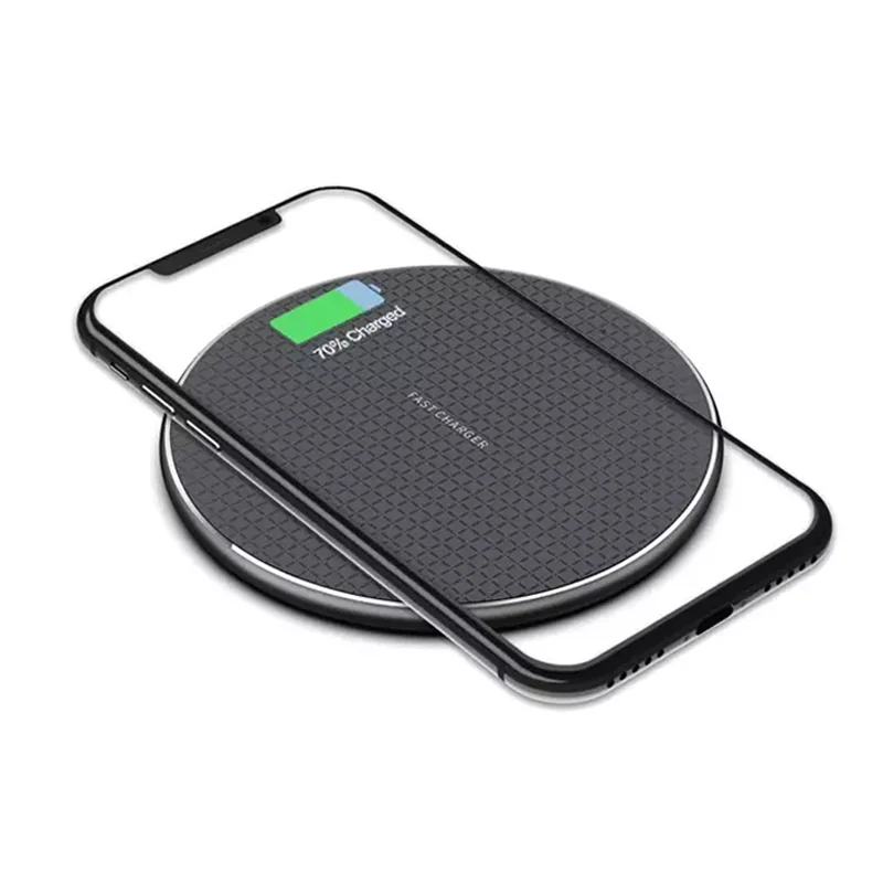 Hot selling 10W LED Universal Portable Fast Qi Wireless Phone Charger For iPhone For Samsung Huawei