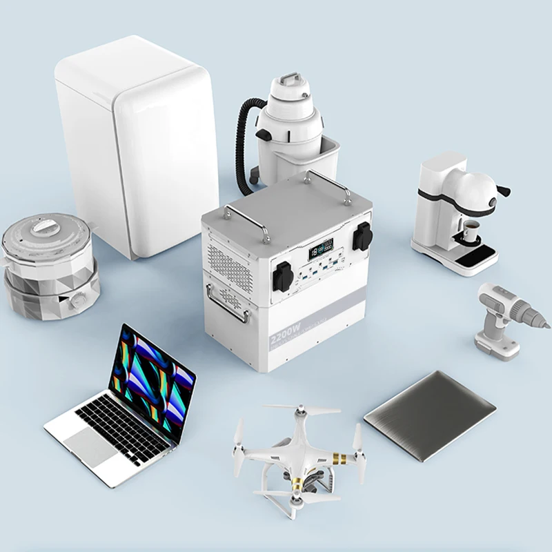 Литий-ионный источник питания 2000 Вт 1800 зарядная станция солнечный генератор 2200 портативная электростанция