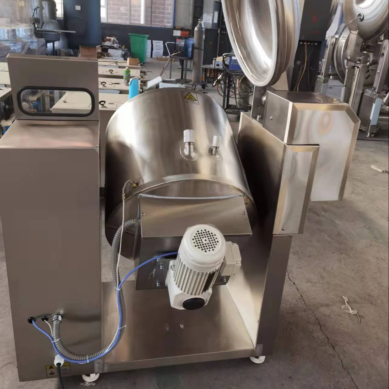 Restaurant commercial automatic large industrial mixer cooking machine jacketed kettle with mixer