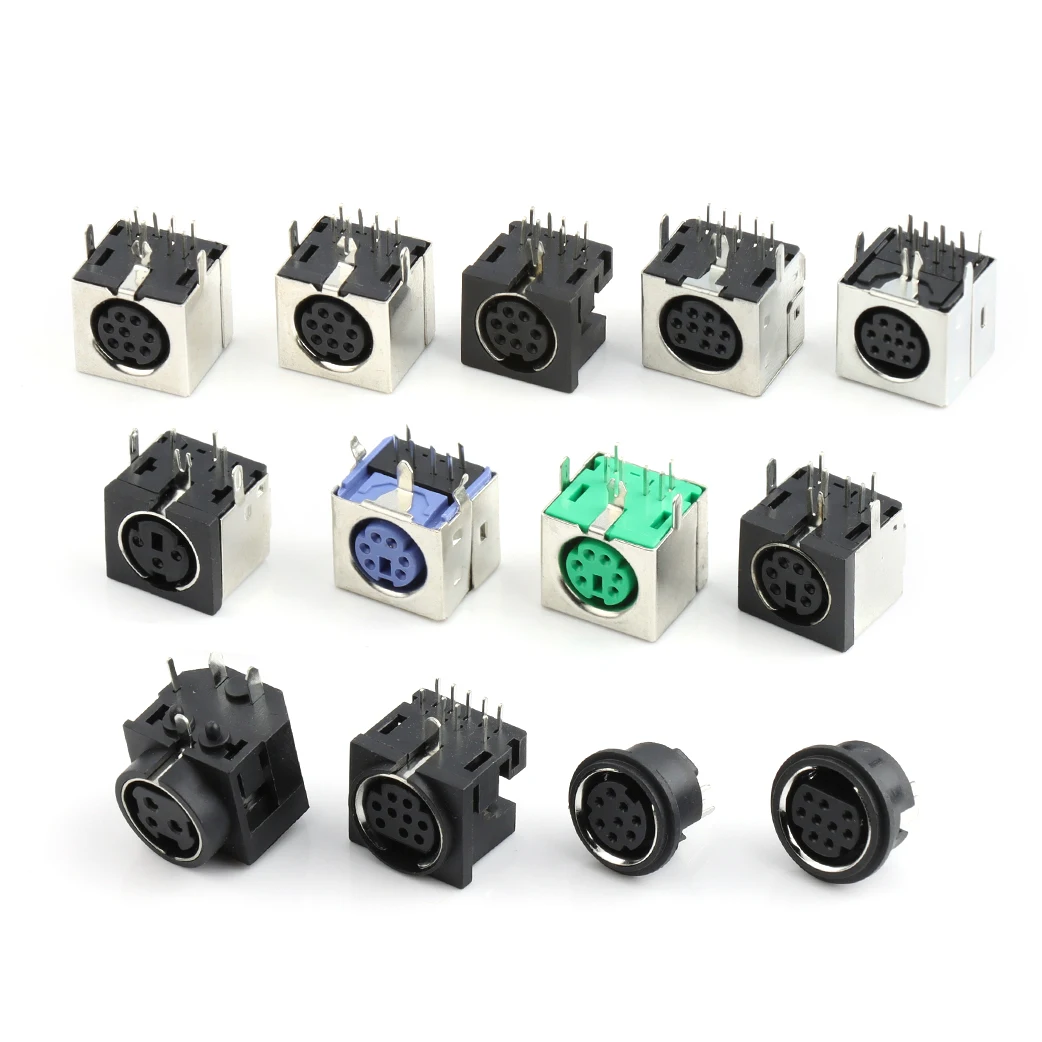 MDC 3/4/5/6/7/8/9 pin male Female din socket 90 degree right angle Din Power Jack Circular Din Connector