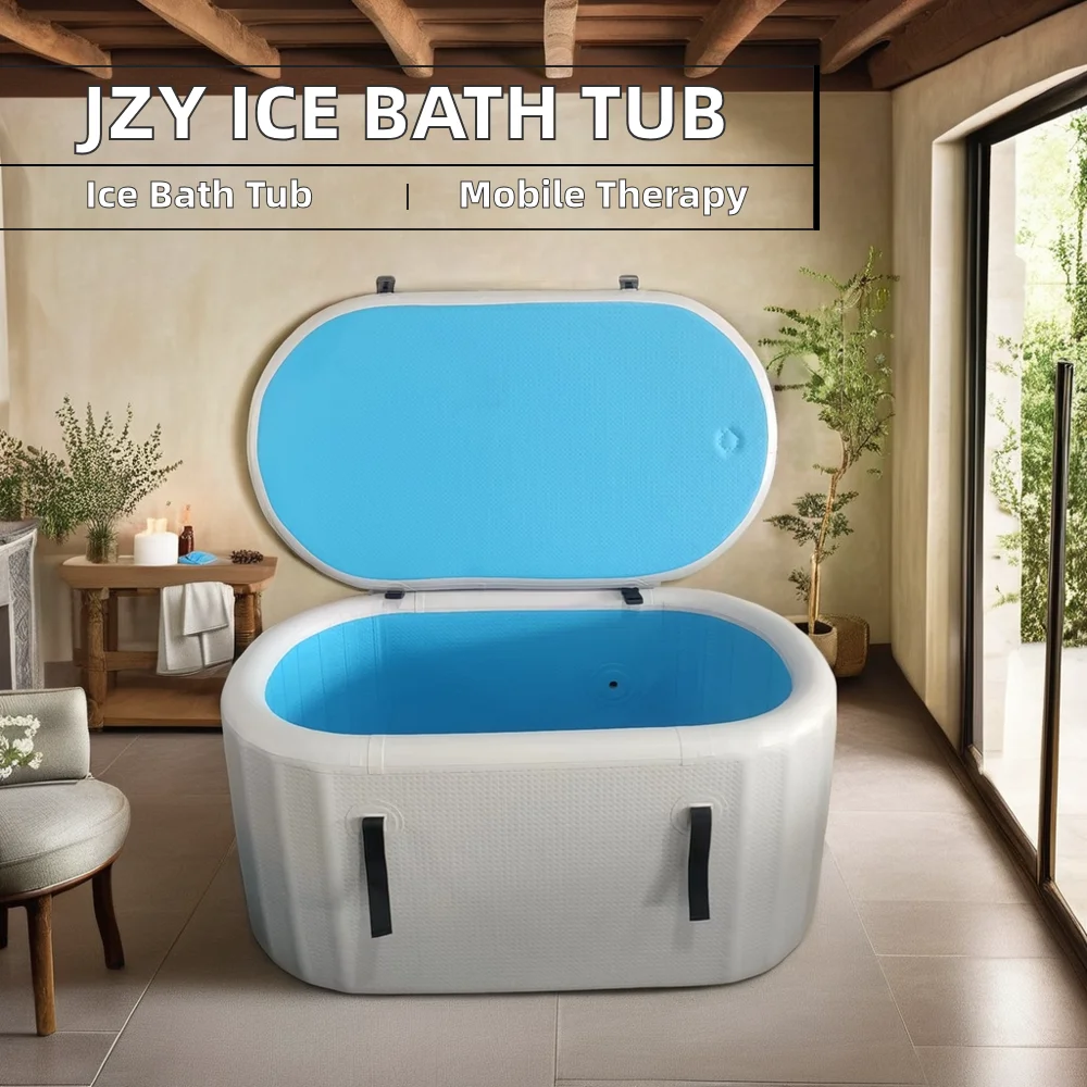 JZY SPORTS Customized  Cold Plunge Tub Cold Water Therapy Bathtub Ice Bath Set with Smart WIFI Water Chiller