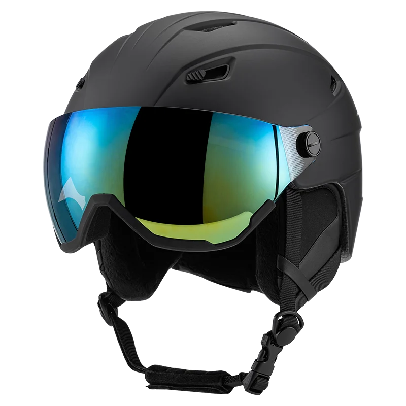 2024 ski helmet with goggle pcshell ceen1077 certification ski goggles&helmet
