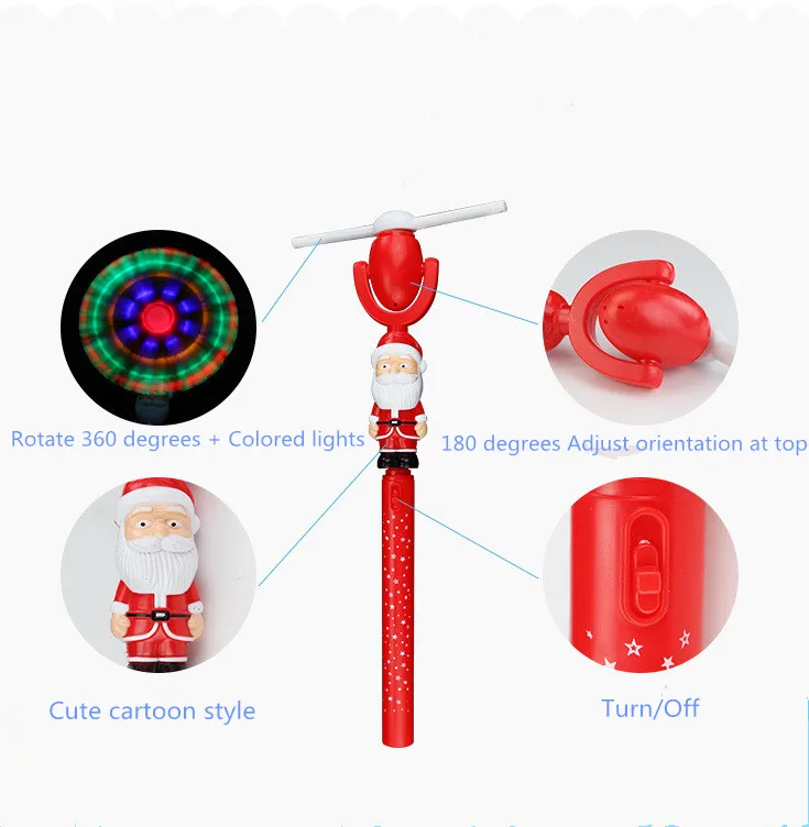 Christmas Gift Windmill LED Flashing Spinner For Kids Toy