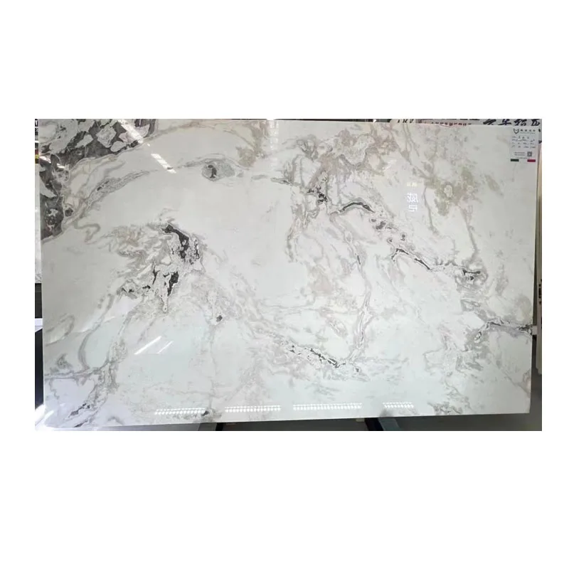 Natural Dover White Marble Grey Veins Oyster White Marble