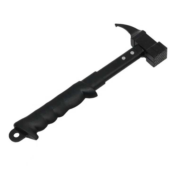 Аксессуар для палатки, медный молоток, инструмент для кемпинга на открытом воздухе, приспособление для удаления колышков, молоток для палатки с изогнутой деревянной ручкой