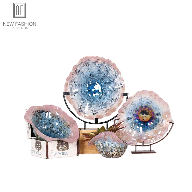 Профессиональный производитель, декоративная стеклянная тарелка, настенное искусство, многофункциональные Стеклянные Настенные тарелки, украшение для дома