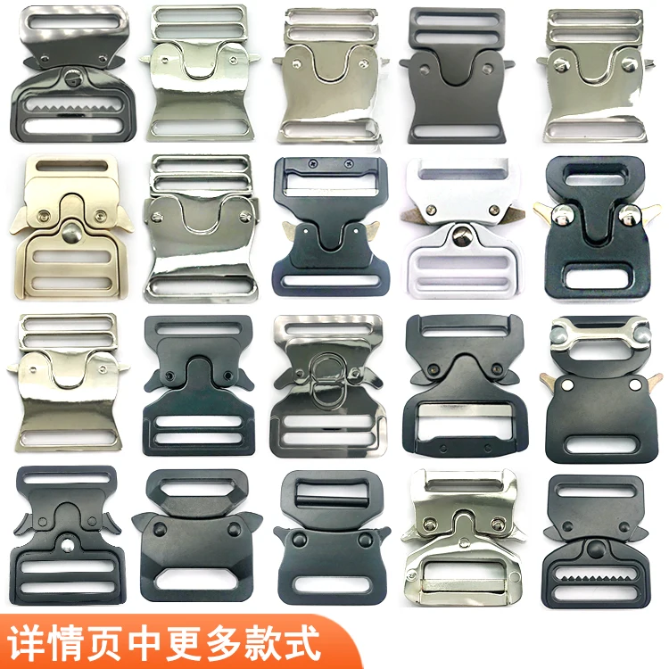 Factory wholesale Zinc alloy luggage buckle bag adjustment 15mm belt buckle