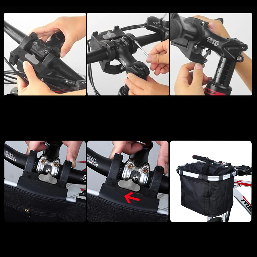 
Polyester foldable waterproof bicycle basket bicycle baskets pet carrier for bike 