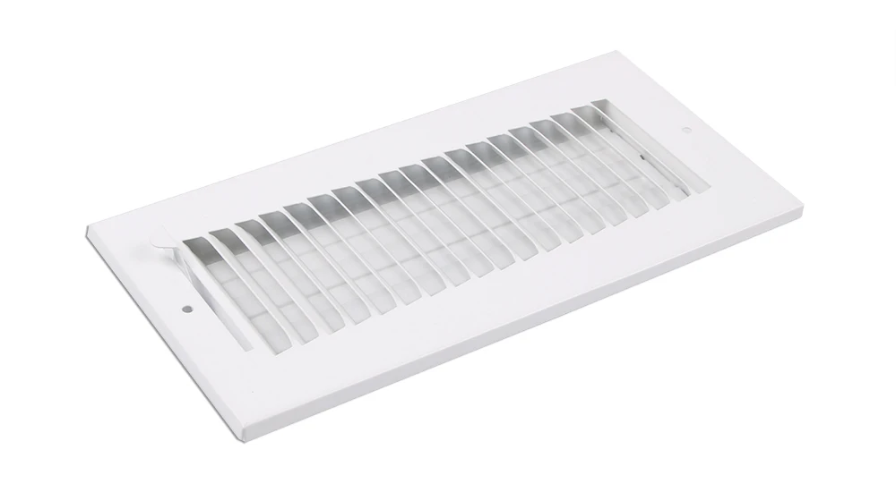 1SW 12*6 inch One Way Air Register Flat Stamped Blade Air Supply Diffuser Duct Cover for Ceiling Sidewall HVAC Air Systems