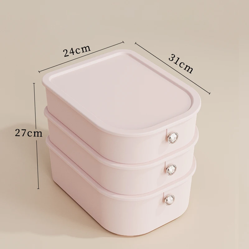 High Quality Custom Style Multicell Plastic Underwear Organizer Storage Box Sock Underwear Storage Organizer