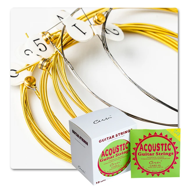 10/48 Hot Selling Civin Acoustic Guitar 6 String Steel Core Strings For Bass Guitar Professional