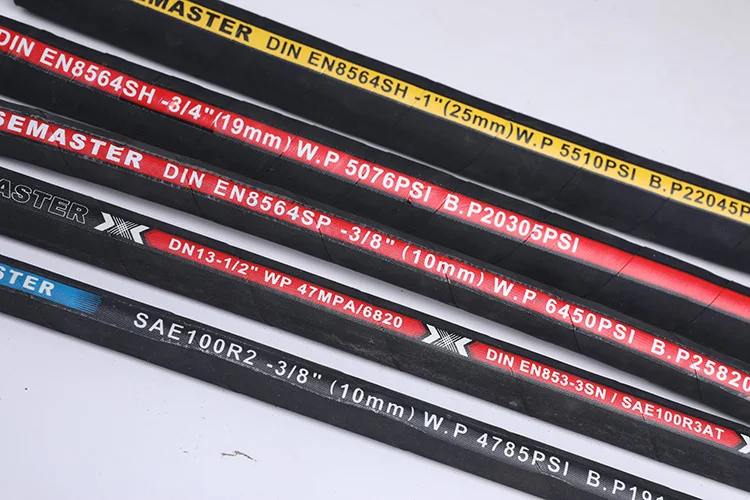 High Standard Steel wire braided hydraulic rubber hose for coal mining oil drilling