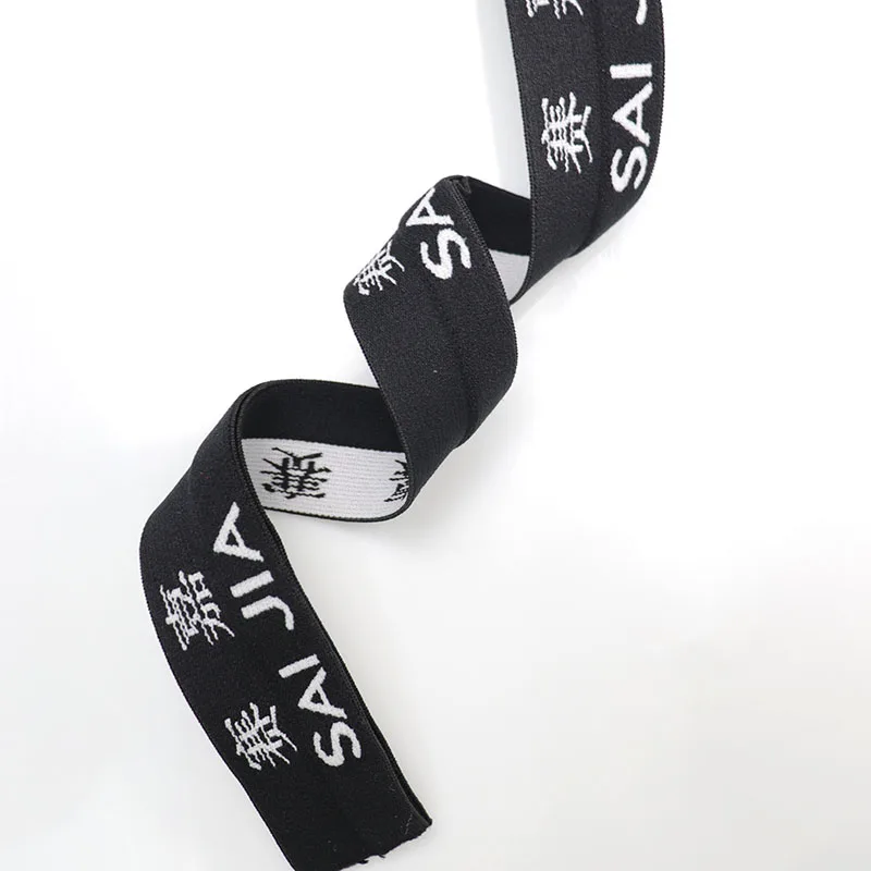 Open nylon custom jacquard underwear elastic belt