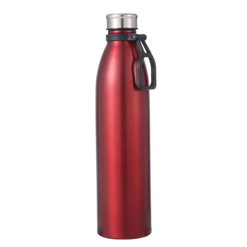 Insulated Water Bottle with Handle 18oz Stainless Steel Sports Water Cup Large Wide Mouth Drink Bottle Straw Bottle Flasks