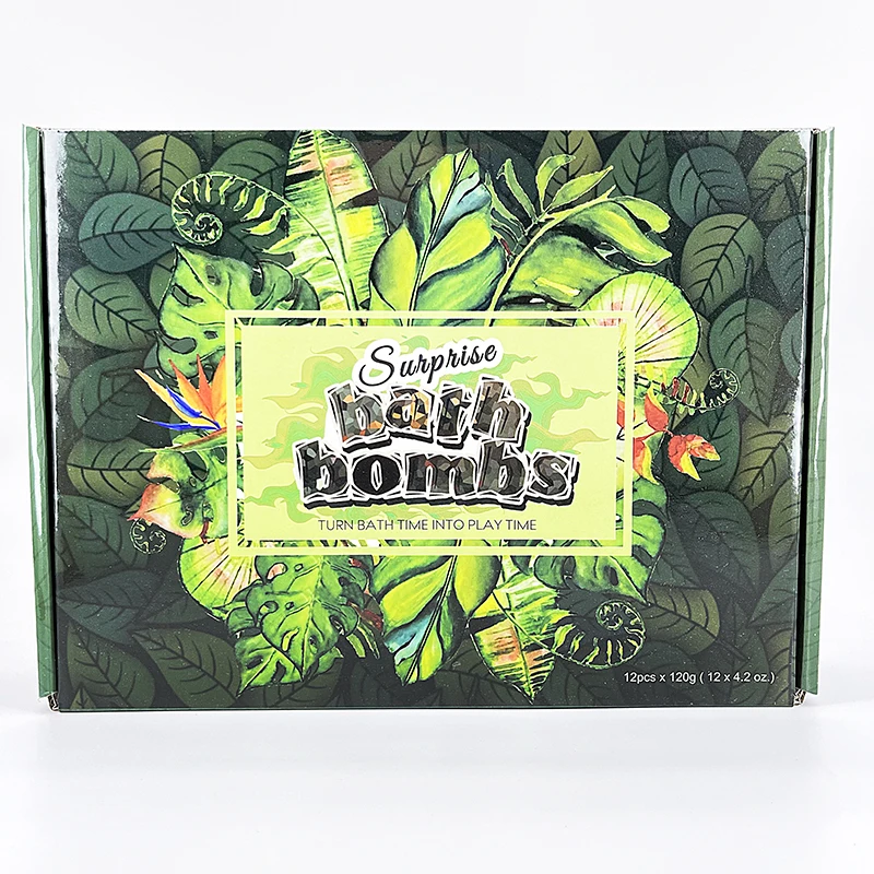 Private Label Customized Kids Fun Natural Bathbomb Organic Vegan 6 Pack Bubble Bath Bombs Balls Surprise With Toys Inside