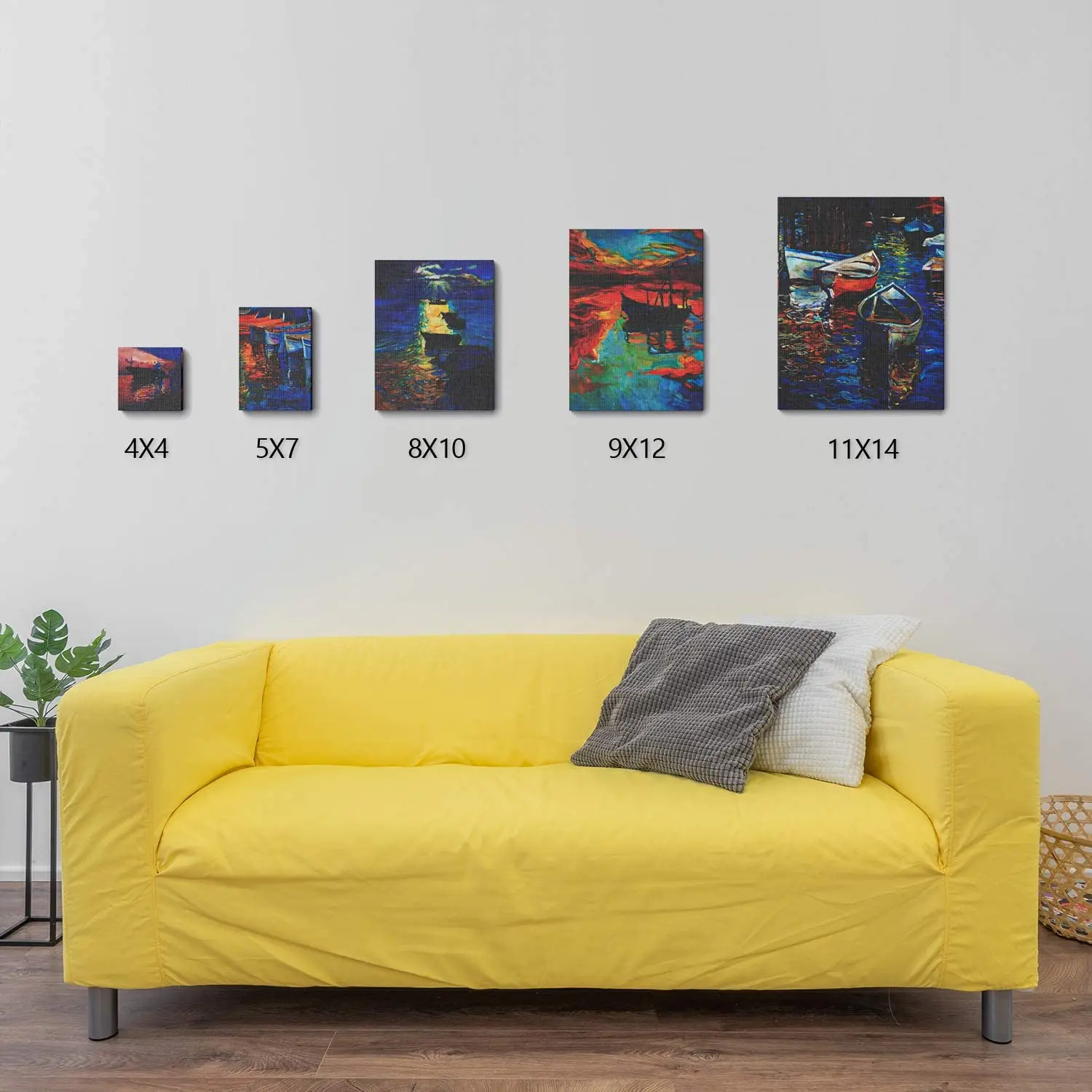 Professional Artist Quality Wood Framed Blank Acrylic Paint Canvas Borad