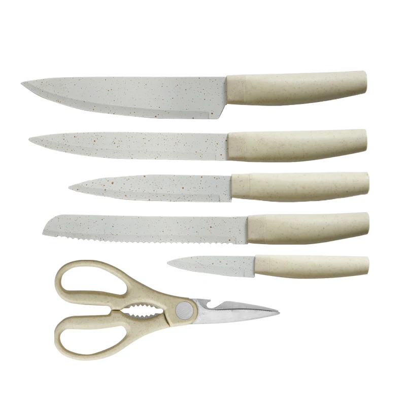 Professional pp handle kitchen knives stainless steel kitchen knife sets