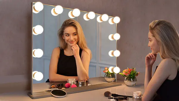 hollywood style mirror with lights dressing table lighted vanity mirror vanity wall mirror espejos con luz led