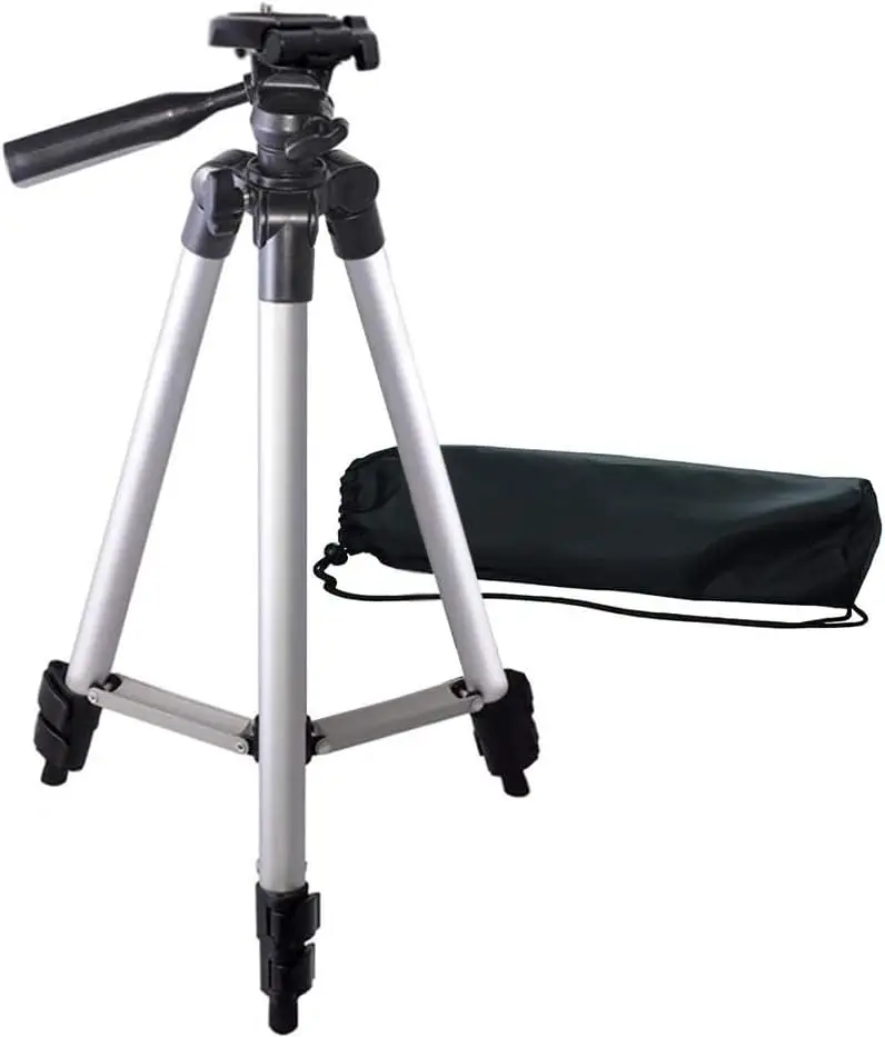 Aluminum Alloy Tripod Outdoor Mobile Live Streaming Tripod Stand, Expandable and Portable Mobile Phone Stand