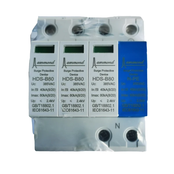 power surge protector 4p ac spd class b+c power surge protector