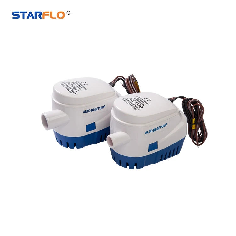 STARFLO 600GPH 12 В DC Электрический морской вытяжной Автоматический погружной лодочный насос воды с Поплавковым переключателем
