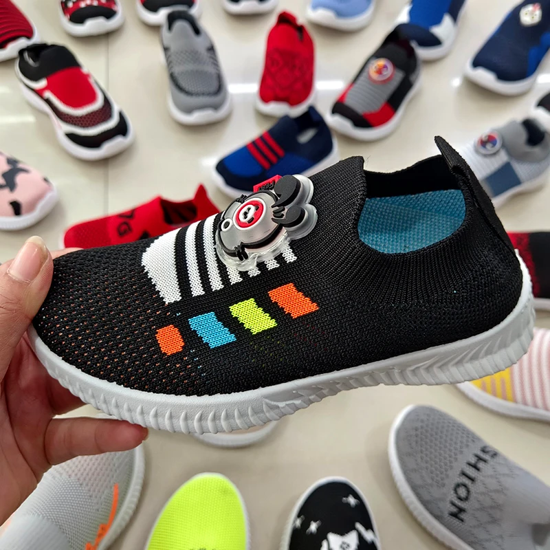 C0651 Wholesale Factory price Kids Sport Sneakers Breathable Boy Girls Children Casual Shoes Toddler Shoes