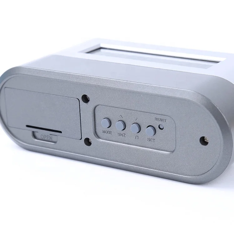 KH-CL057 Plastic Desktop Office Digital Alarm Table Clock and Pen Holder