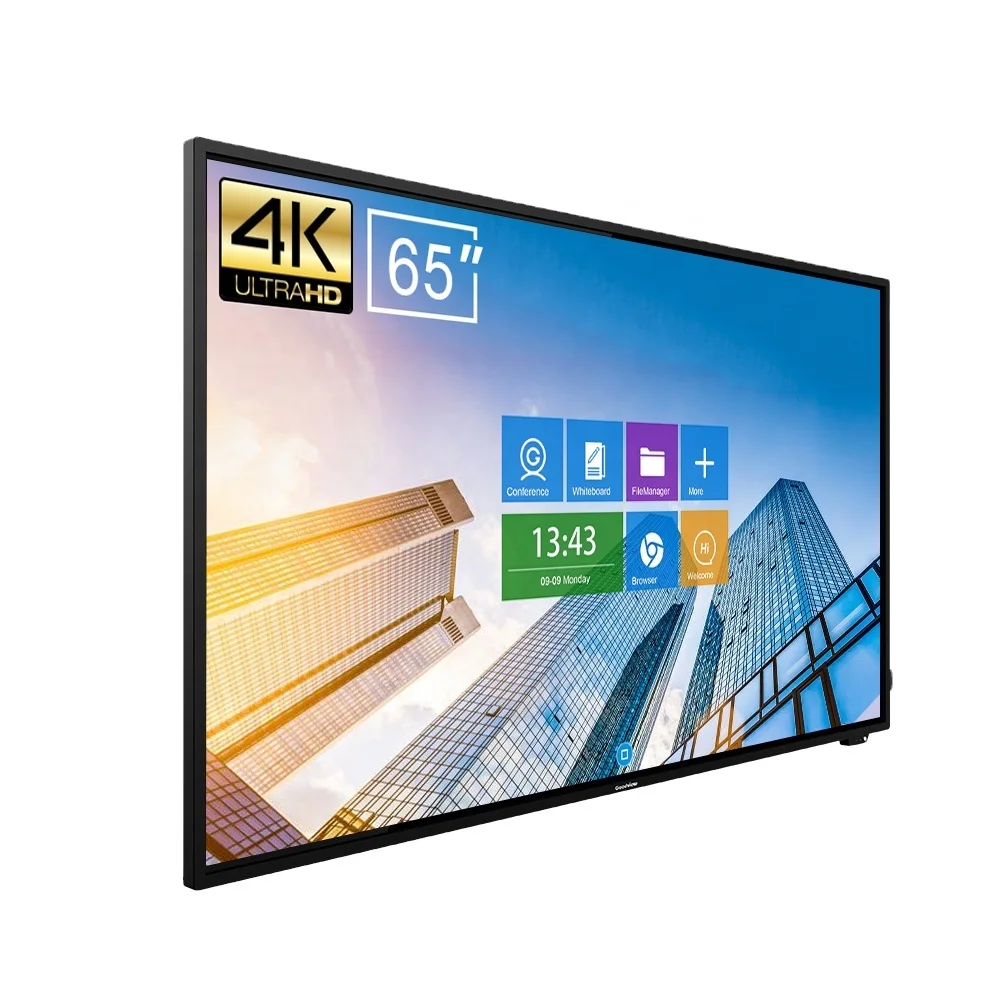 
Goodview 65 inch floor standing digital high quality touch screen whiteboard school blackboard 