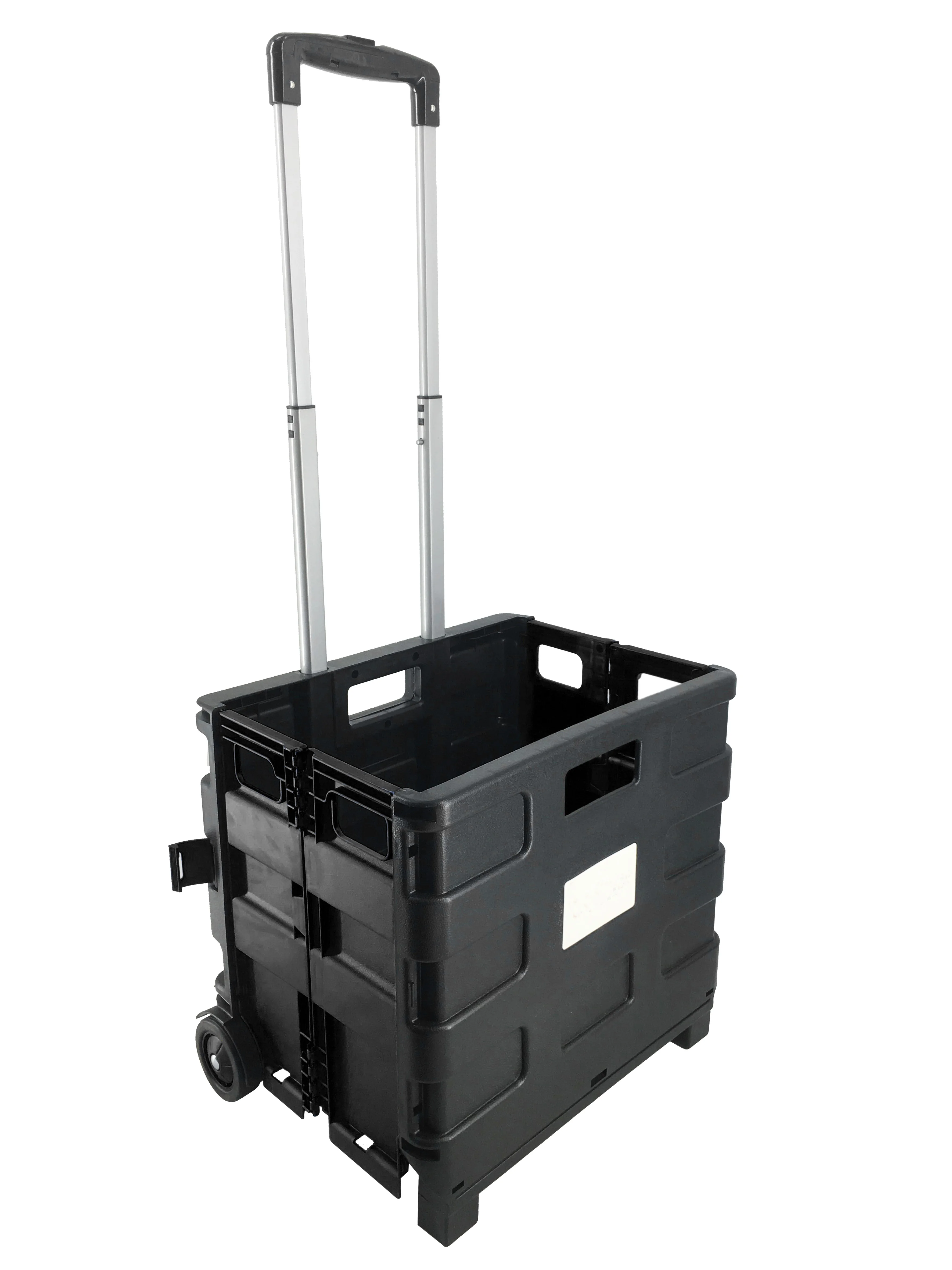 Popular Folding Trolley Plastic Shopping Go-Cart