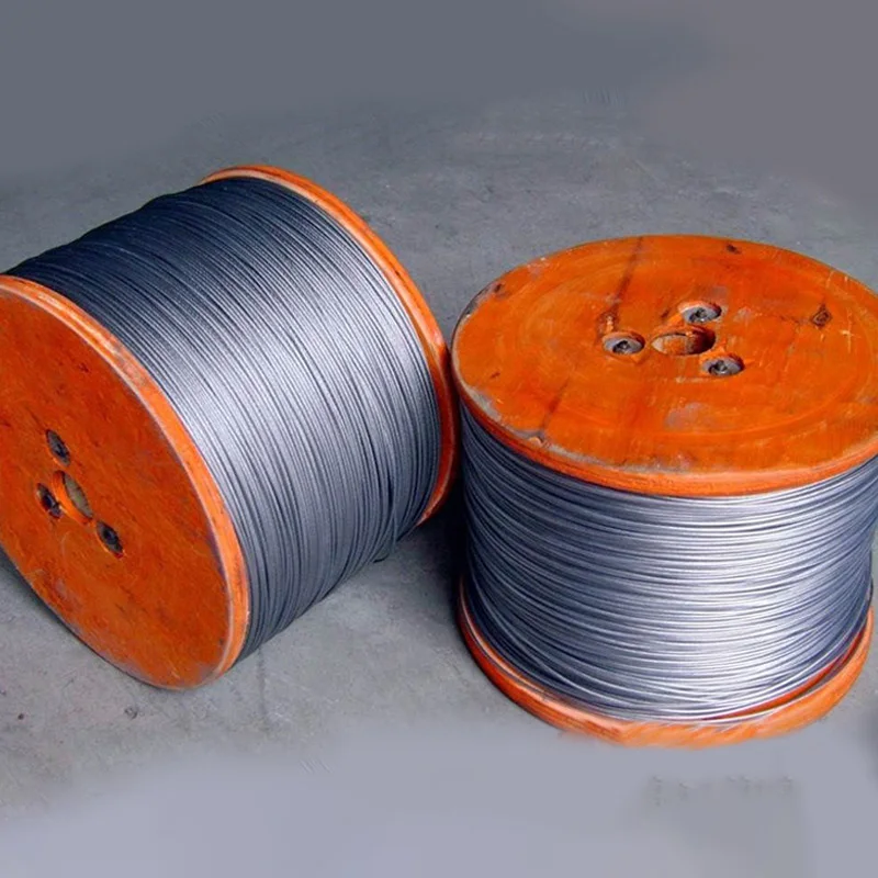 High Tensile AISI Galvanized Binding Stainless Steel Wire Rope Drum Steel Wire Rope Manufacturers