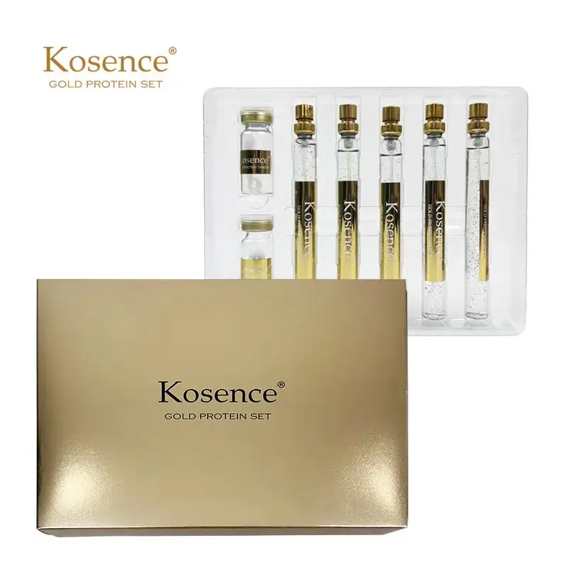 Kosence gold standard silk protein collagen thread lifts tighten with protein gold serum