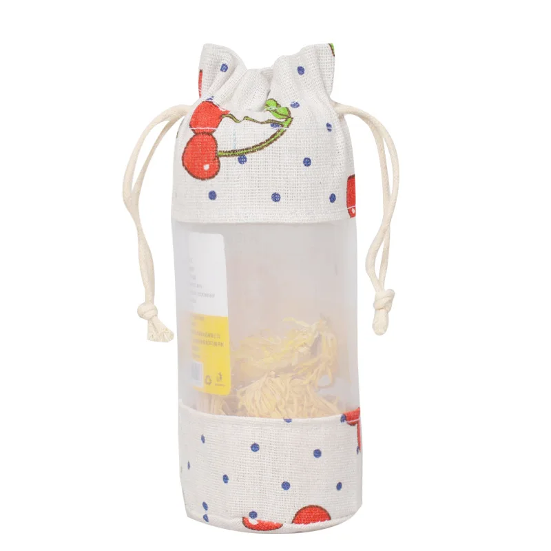 Chinese Cotton Herbal Medicine Mosquito Repellent Sachet Bag Dragon Boat Festival Organza Sachet Pendant Bag with clear window