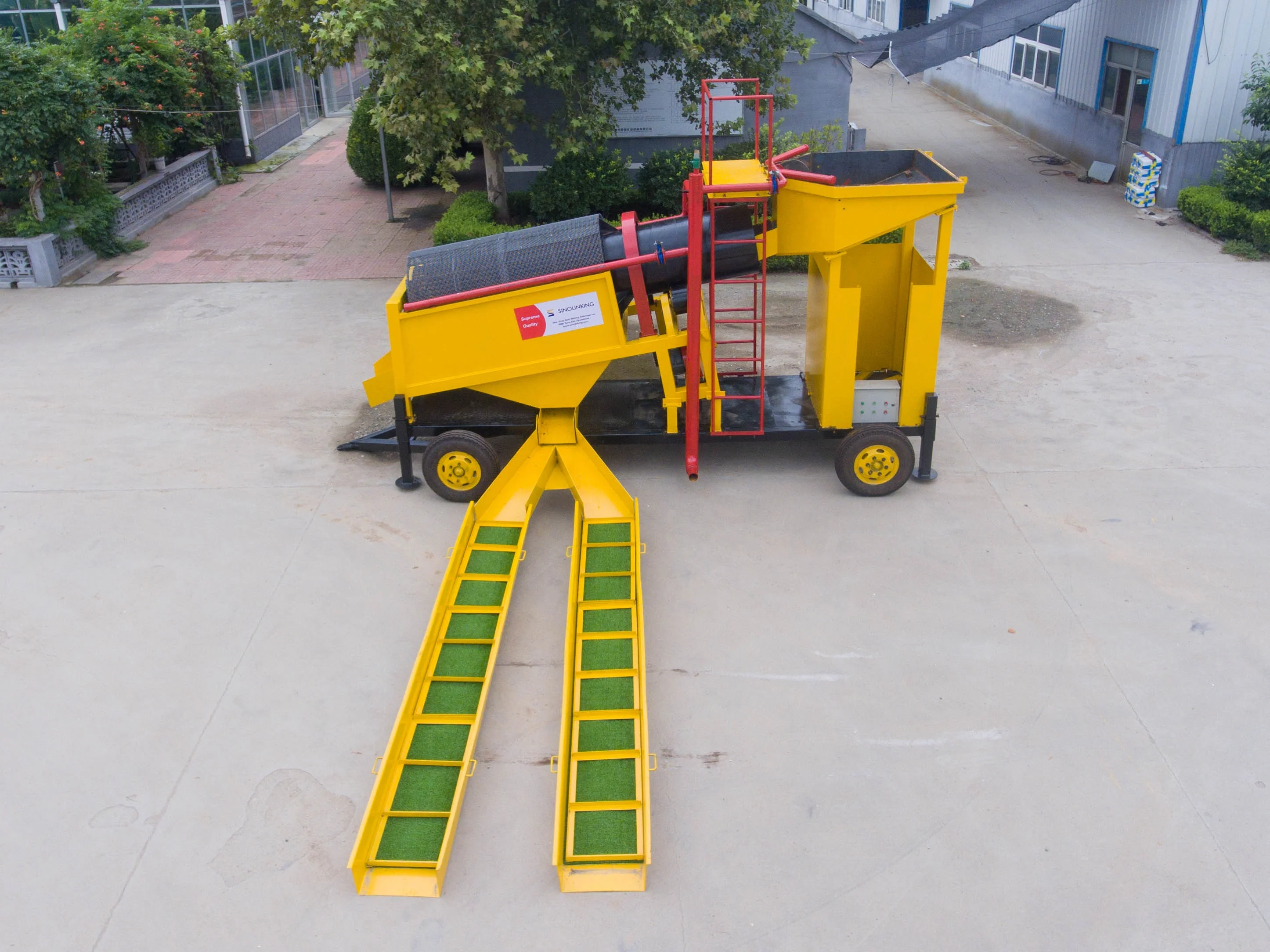 Россыпное Золото Промывочный Барабан машины для завода по переработке