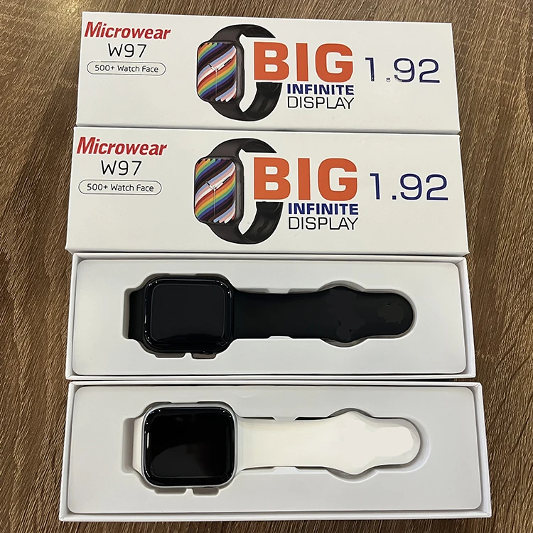 Hot Sale W97 Smartwatch Big 1.9inch W97 Pro Watch 7 8 Iwo 500+ Wallpaper Waterproof Ip68 Reloj Inteligente Series 7 Smart Watch