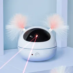 Infrared laser light pen cat laser toy cat toys teaser with feather automatic cat laser toy