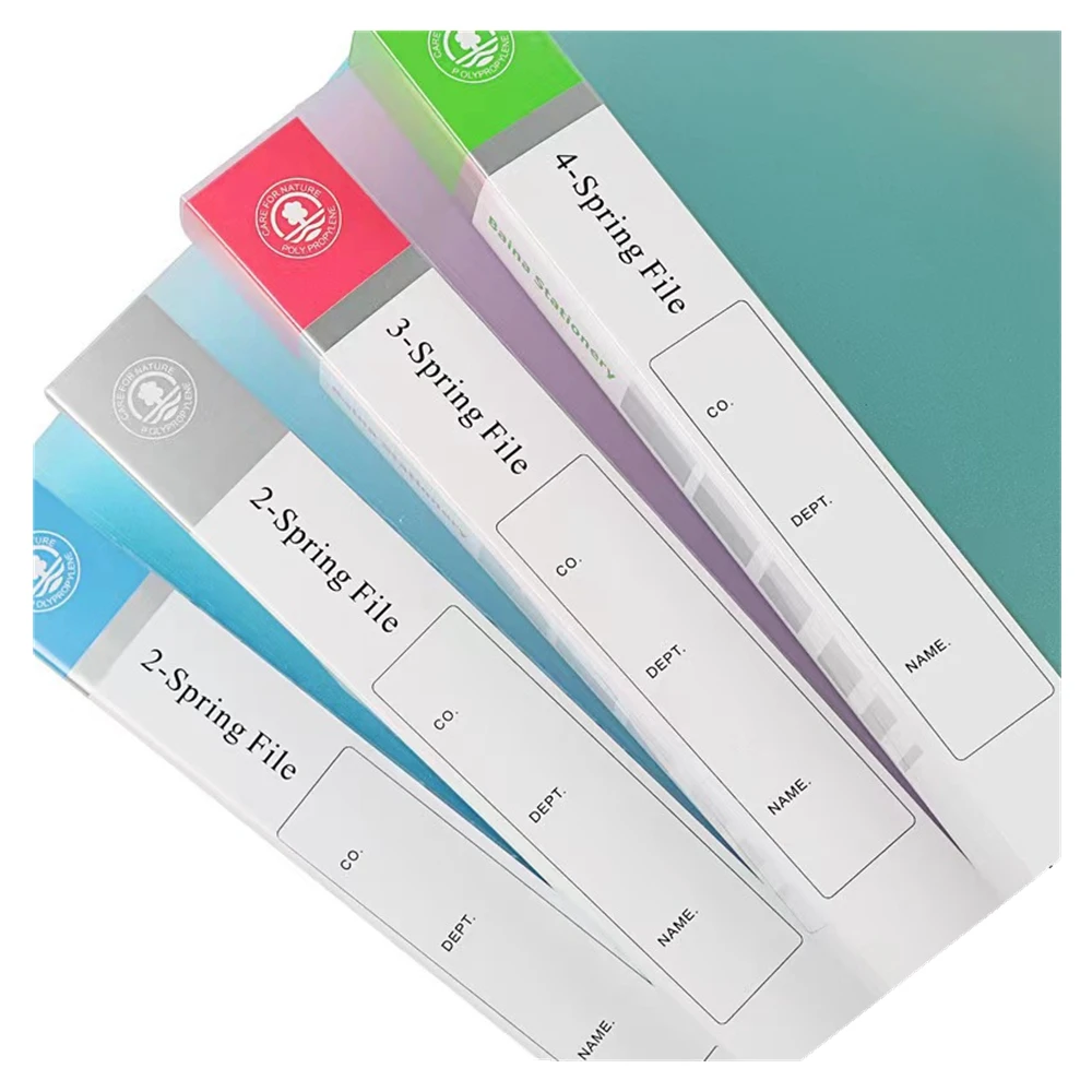 A4 plastic ring binder 2 springs   pp plastic ring binder foler