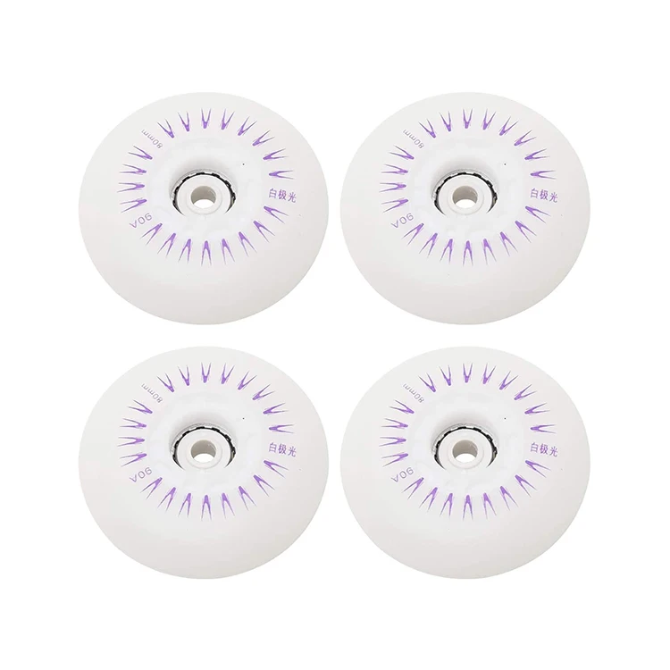 Flashing Inline  Colorful Light Up Skate Wheels Led Roller Skate Wheels For Most Kids Inline Skates