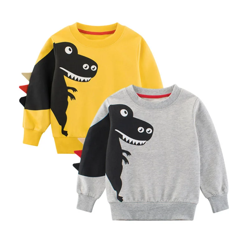 Children Sweater Winter Cartoon Clothes For Little Boys 2-7 Years Kids Dinosaur Sweater Tops Baby Autumn Soft Cute Outwear