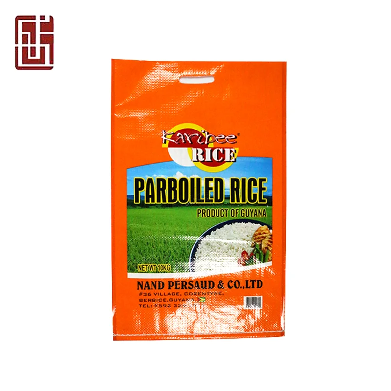 Влагостойкие 10 кг 25 кг 50 кг pp Тканые мешок для риса с ручкой