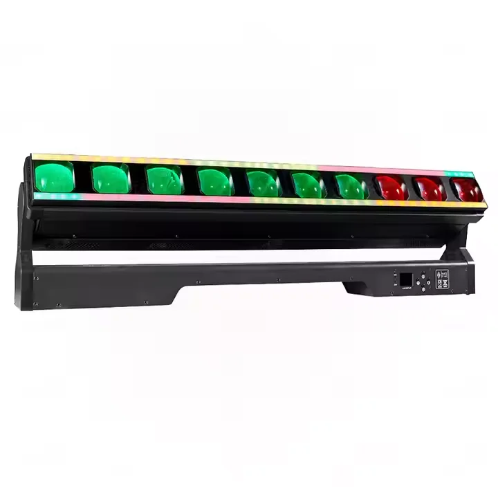 High Quality 26/36/56/66/166Ch Dmx Channel 10X60W Rgbw 4In1 Led Zoom Moving Head Light With Led Strip Effect