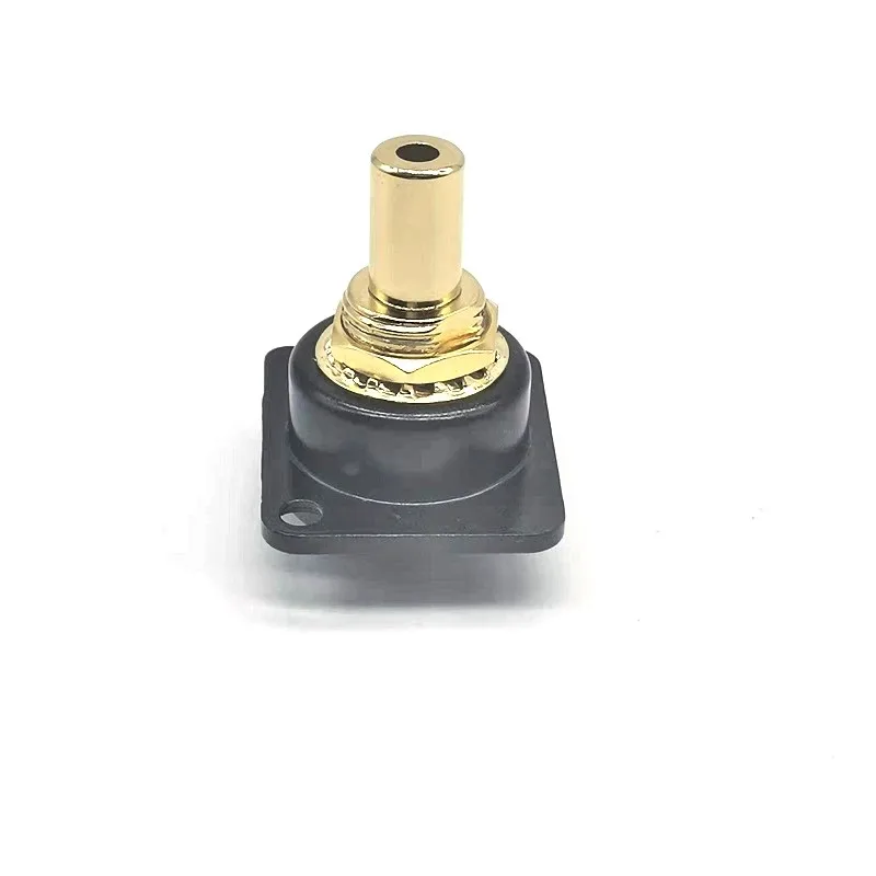 Panel D Mount Gold Plated Mini Phone TRS Stereo Jack Modular Connector
