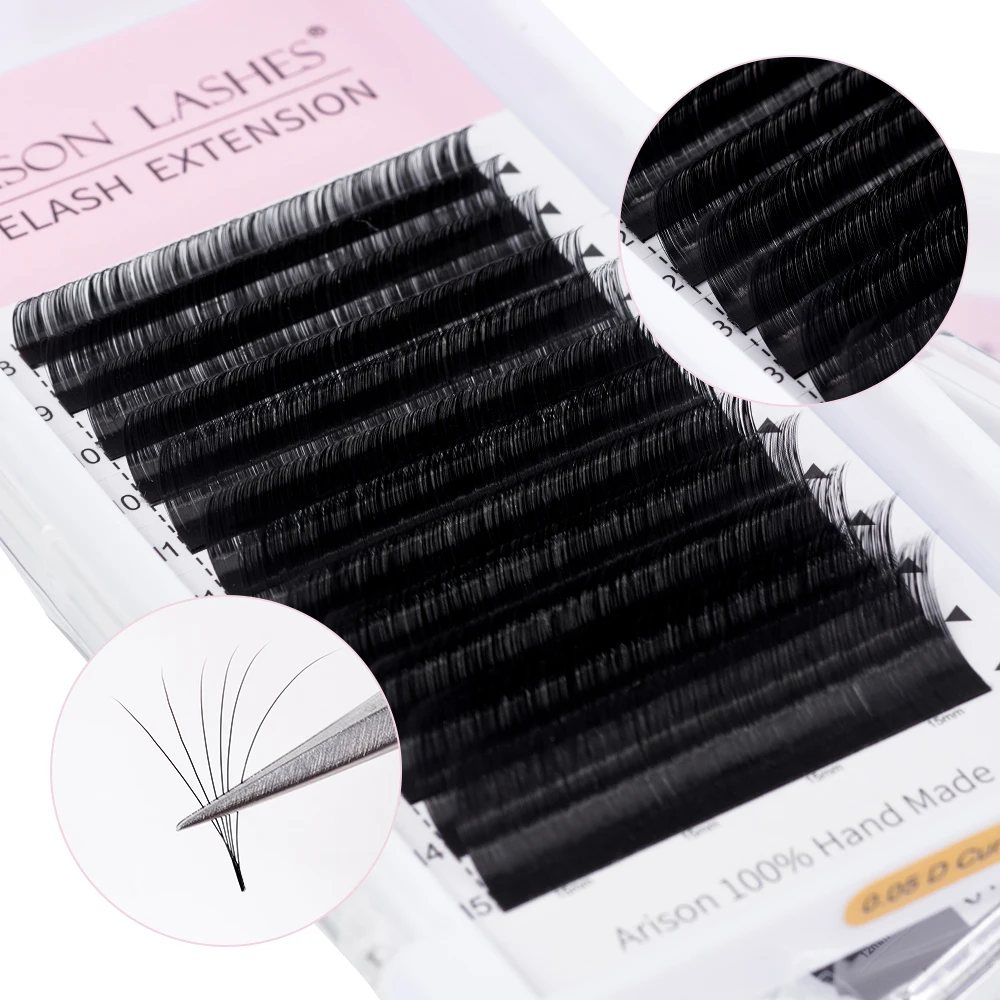 Easy Fan Volume Lash Supplier Wholesale Natural Thickness Eyelash Cc D Dd L  Curl Volume Mink Individual Eyelash Extension