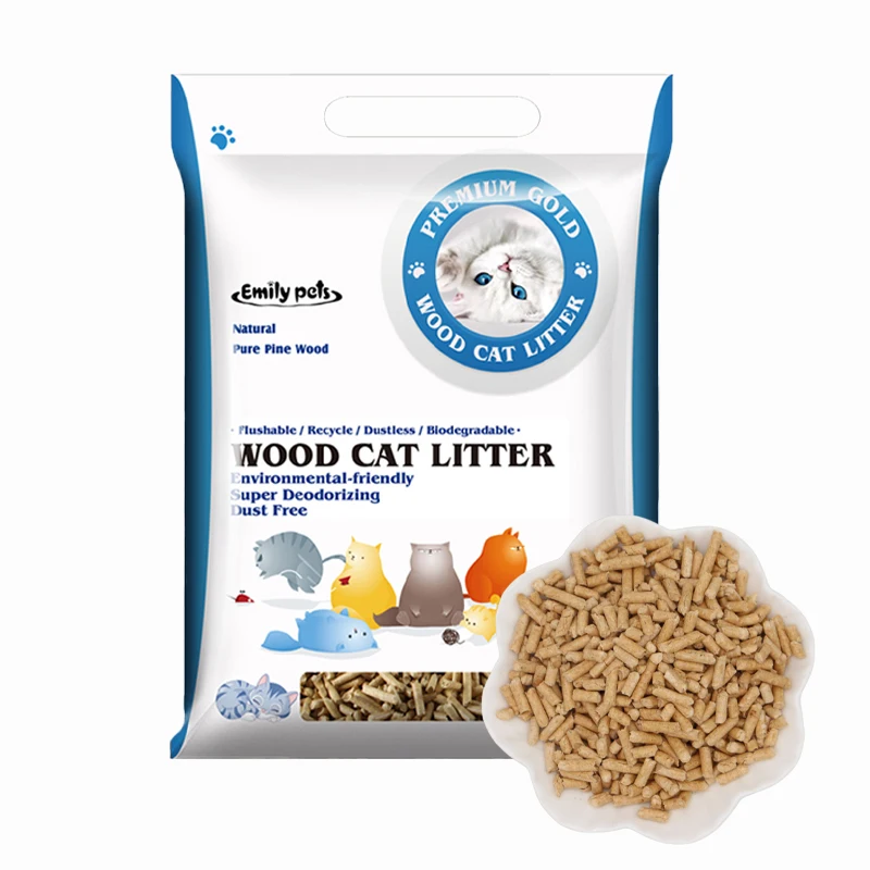 Factory Supply 6mm Pine/Beech Wood Pellets Sawdust Sticks Home Heating Systems Use Cat Litter Packed in Bags